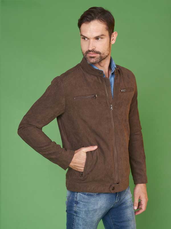 Chamarra de otoño marrón modelo Chelsea